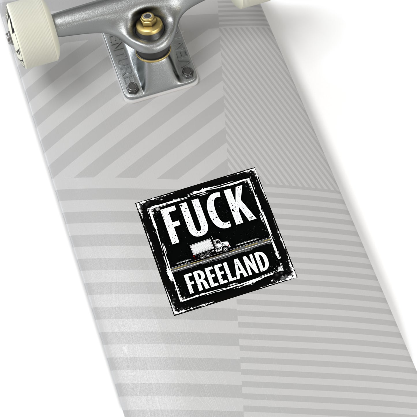 Fuck Freeland Sticker – Truckers’ Highway Edition