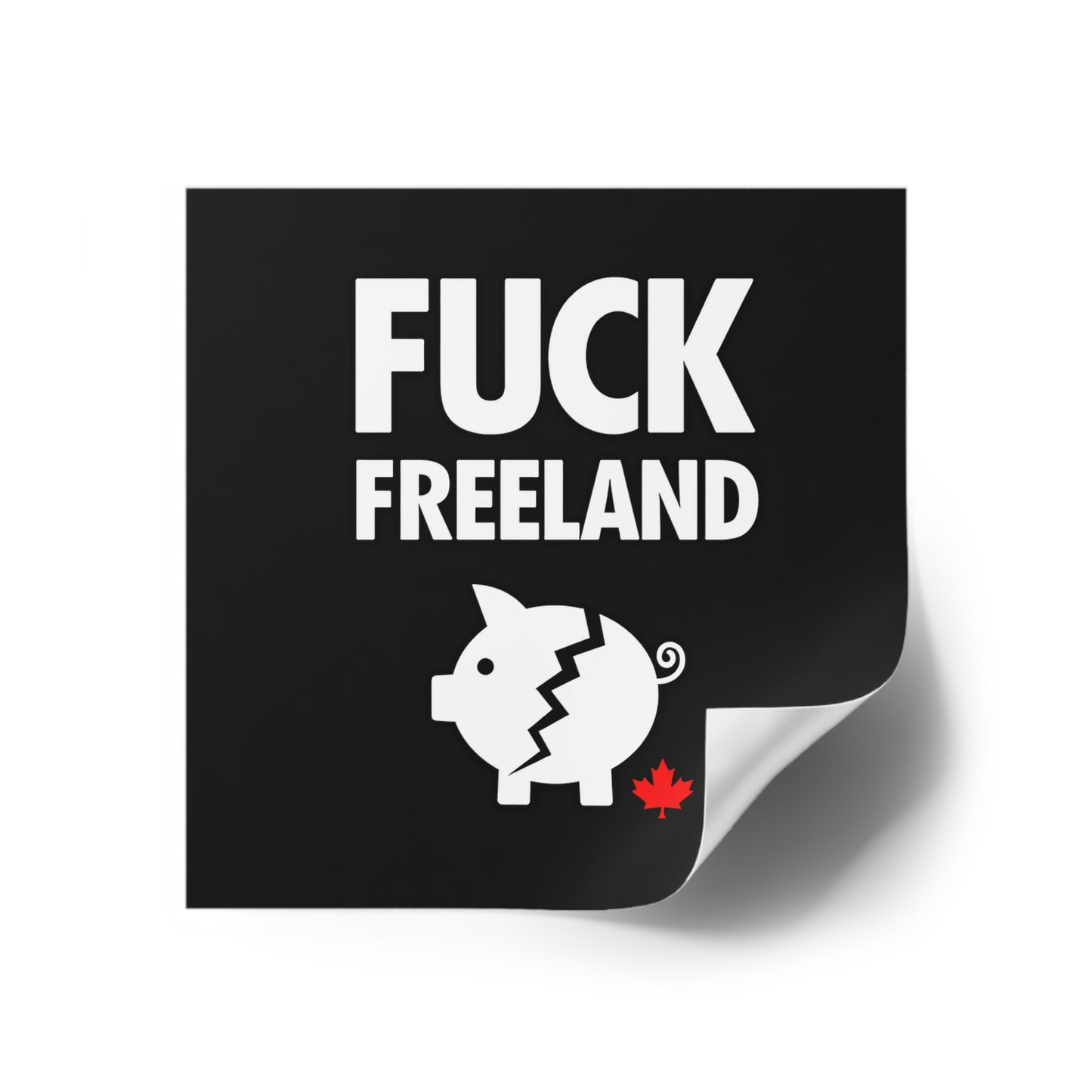 Fuck Freeland Sticker – Broken Piggy Bank Edition