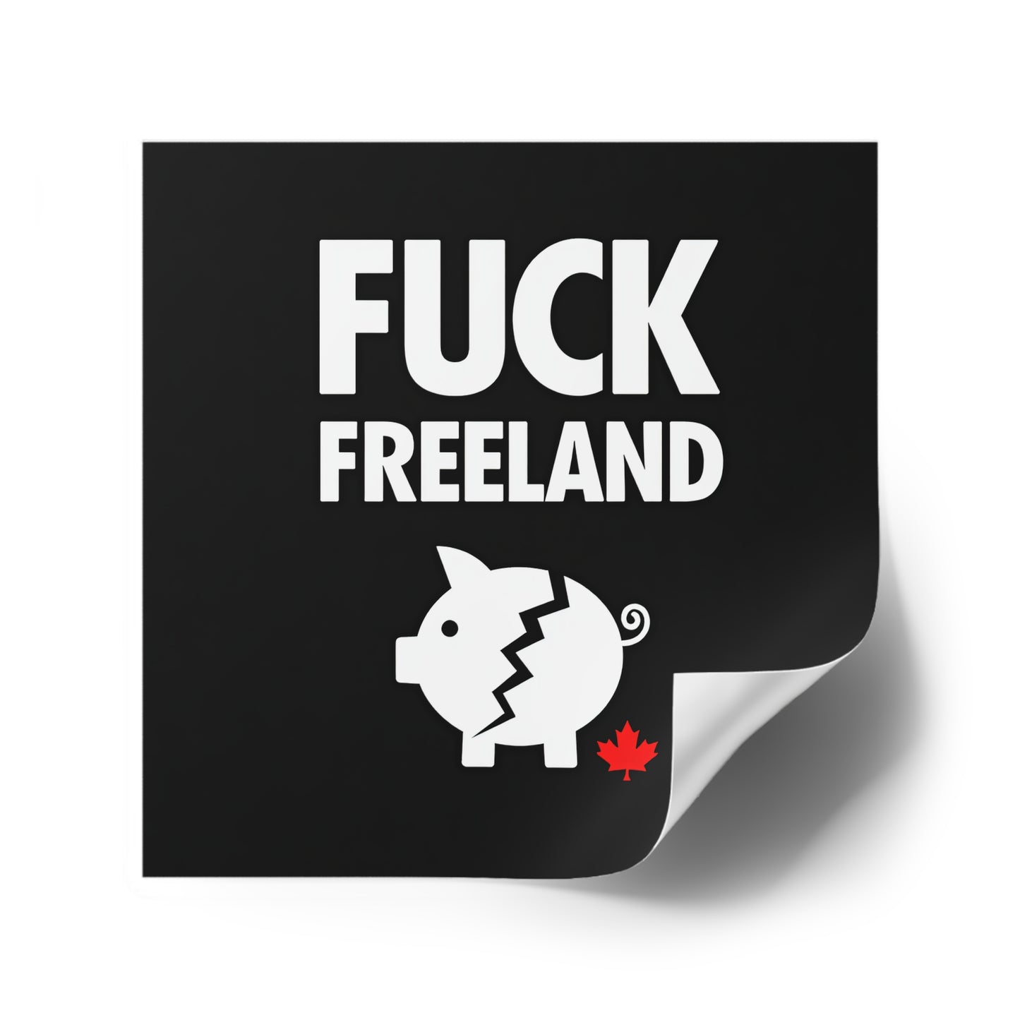 Fuck Freeland Sticker – Broken Piggy Bank Edition