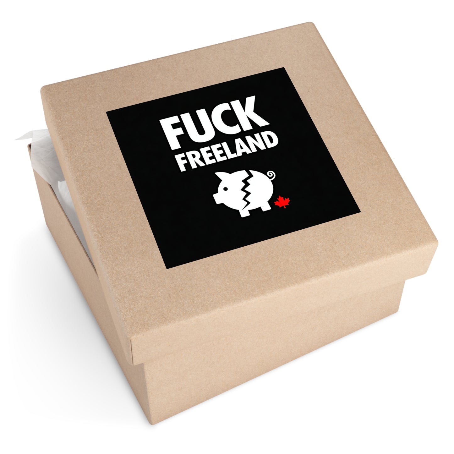 Fuck Freeland Sticker – Broken Piggy Bank Edition
