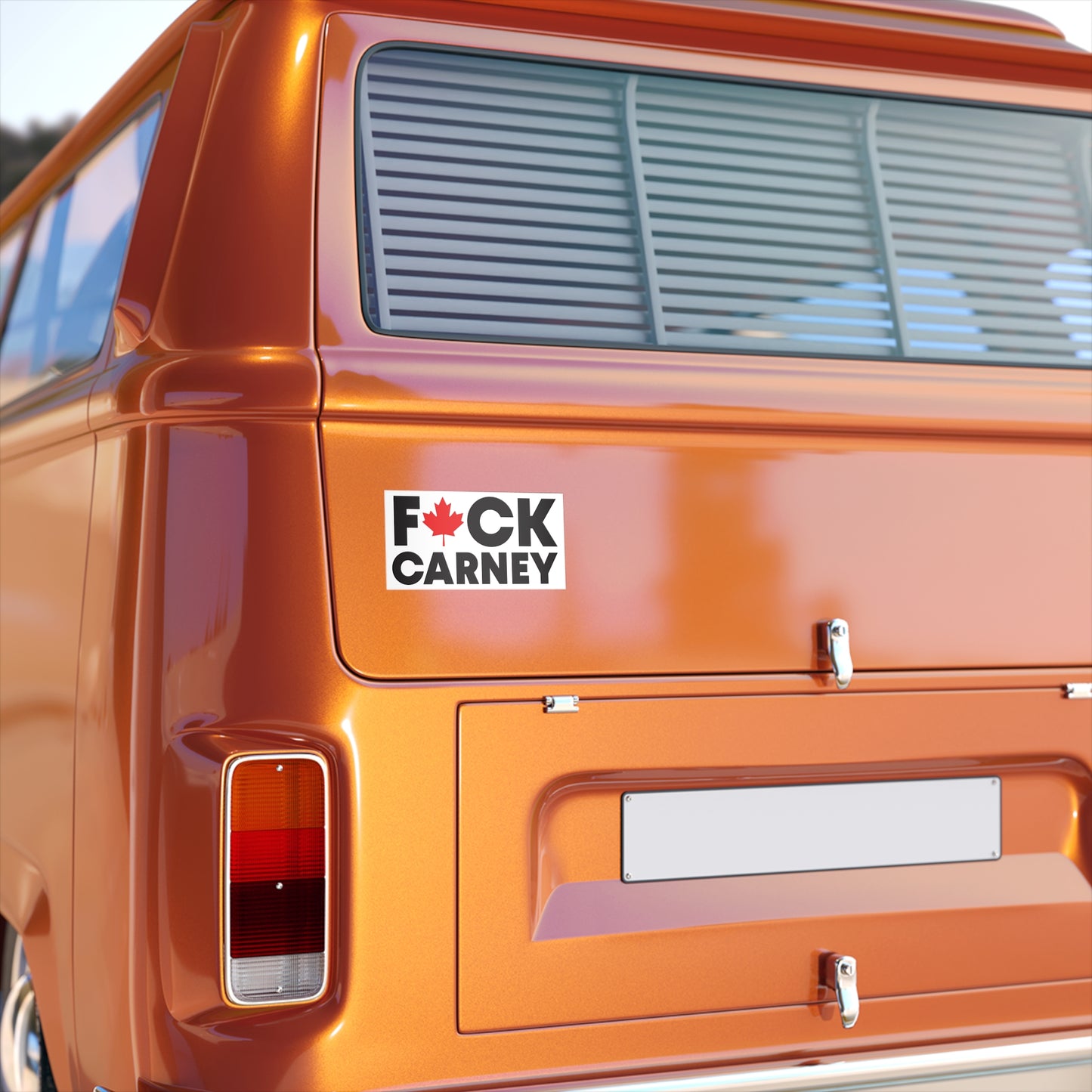 F🍁CK CARNEY Bumper Sticker - Small