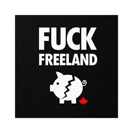 Fuck Freeland Sticker – Broken Piggy Bank Edition