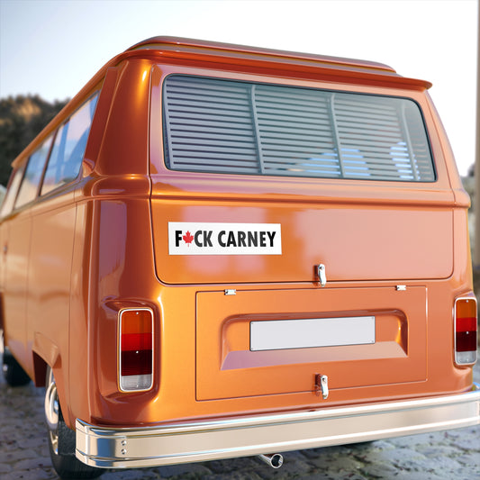 F🍁CK CARNEY Bumper Sticker - Extra Large